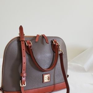 Dooney & Bourke Pebble Leather Zip Zip Satchel